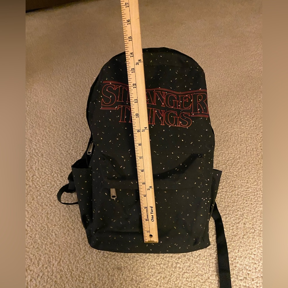 Loungefly Black and Red Stranger Things Backpack - Picture 3 of 5